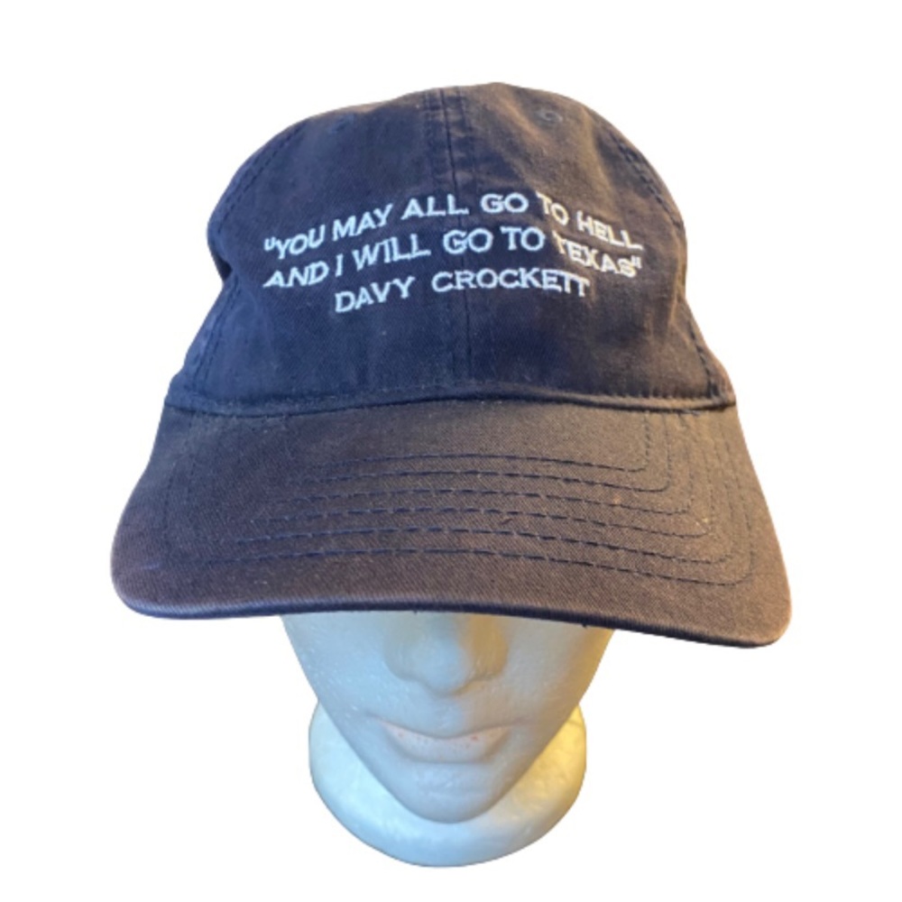 Texas History Crockett Quote Strapback Cap Dad Hat